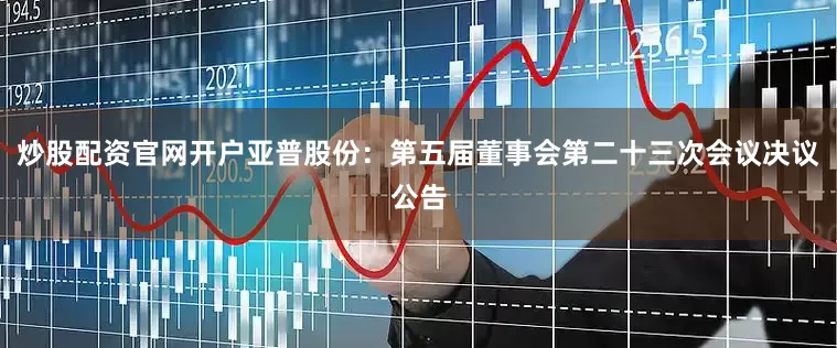 炒股配资官网开户亚普股份：第五届董事会第二十三次会议决议公告