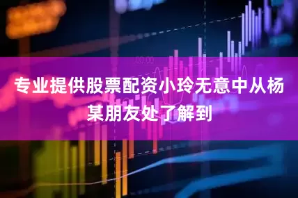 专业提供股票配资小玲无意中从杨某朋友处了解到
