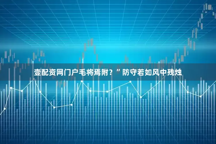 壹配资网门户毛将焉附？”防守若如风中残烛